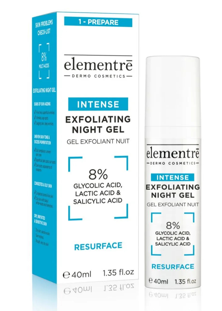 8% GLYCOLIC, LACTIC & SALICYLIC ACIDS - INTENSE EXFOLIATING NIGHT GEL_1